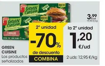 Eroski 2a Unidad -70% De Descuento Green Cuisine Los Productos Señalizados oferta