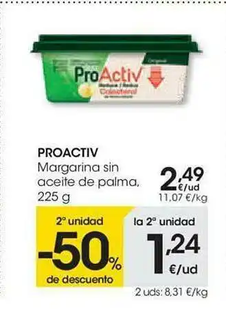 Eroski 2a Unidad -50% De Descuento Proactiv Margarina Sin Aceite De Palma oferta