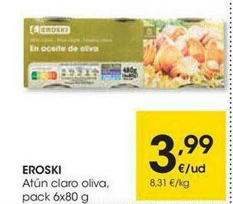 Eroski Eroski Atún Claro Oliva oferta