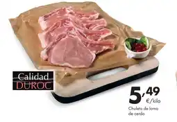 Supermercados Lupa Chuleta de lomo de cerdo oferta