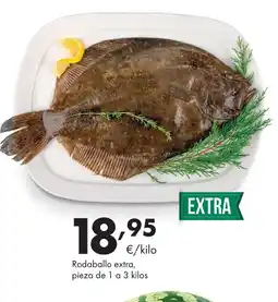 Supermercados Lupa Rodaballo extra, pieza de 1 a 3 kilos oferta