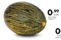 Supermercados Lupa Melón entero, categoría 1º oferta
