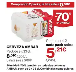 Supercor AMBAR Cerveza oferta