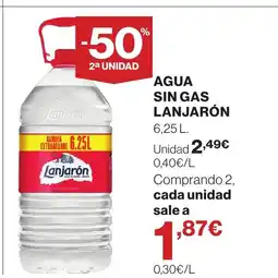 Supercor LANJARÓN Agua sin gas oferta