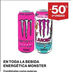 Supercor MONSTER En toda la bebida energética oferta