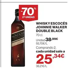 Supercor WHISKY ESCOCÉS JOHNNIE WALKER double black oferta