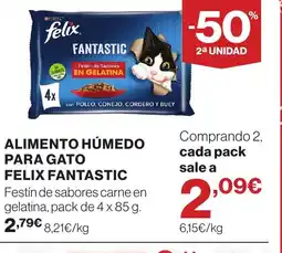 Supercor Alimento húmedo para gato felix fantastic oferta