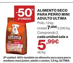 Supercor ULTIMA Alimento seco para perro mini adulto oferta