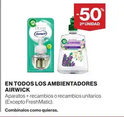 Supercor AIRWICK En todos los ambientadores oferta