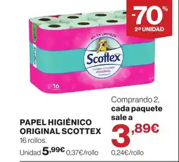 Supercor SCOTTEX Papel higiénico original oferta
