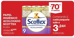 Supercor SCOTTEX Papel higiénico acolchado oferta