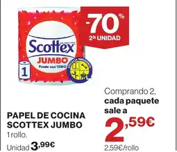 Supercor Papel de cocina scottex jumbo oferta
