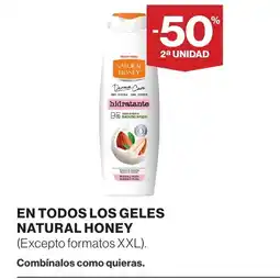 Supercor En todos los geles natural honey oferta
