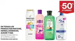 Supercor En todos los productos pantene, herbal essences, aussie y h&s oferta