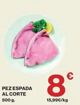 El Corte Inglés Pez espada al corte oferta