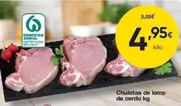 FROIZ Chuletas de lomo de cerdo oferta