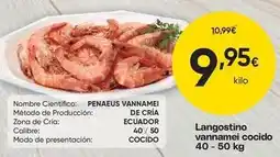FROIZ Langostino vannamei cocido oferta