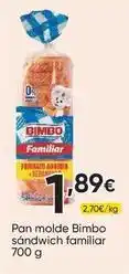 FROIZ Bimbo - pan molde sandwich familiar oferta