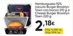 FROIZ Instant - hamburguesa 92% vacuno burger brooklyn town con bacon oferta
