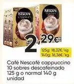 FROIZ Nescafé - café cappuccino 10 sobres descafeinado o normal oferta