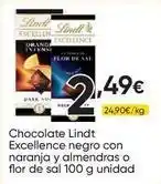 FROIZ Lindt - chocolate excellence negro con naranja y almendras o flor de sal oferta