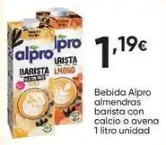 FROIZ Alpro - bebida almendras barista con calcio o avena oferta
