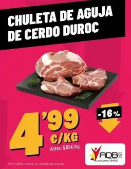 AhorraMas Duroc - chuleta de aguja de cerdo duroc oferta