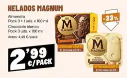 AhorraMas Magnum - helados oferta