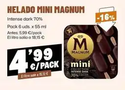 AhorraMas Magnum - helado mini oferta