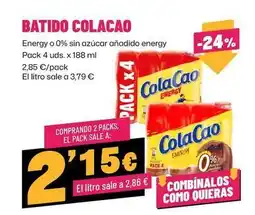AhorraMas Cola cao - batido oferta