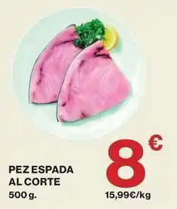 El Corte Inglés Pez espada al corte oferta