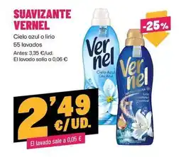 AhorraMas Vernel - suavizante oferta