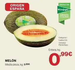 Hipercor Origen - melón oferta