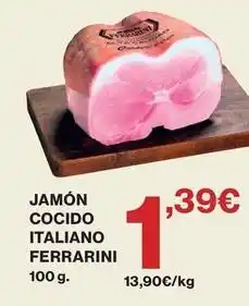 Hipercor Ferrarini - jamón cocido italiano oferta