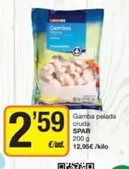 Economy Cash Spar - gamba pelada cruda oferta