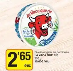 Economy Cash La vaca que ríe - queso original en porciones oferta