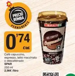Economy Cash Spar - café capuccino, espresso, latte macchiato o descafeinado oferta