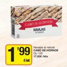 Economy Cash Cabo de hornos - navajas al natural oferta