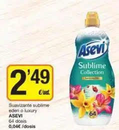Economy Cash Asevi - suavizante sublime eden o luxury oferta