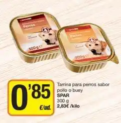 Economy Cash Spar - tarrina para perros sabor pollo o buey oferta