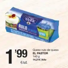 SPAR Fragadis El pastor - queso rulo de queso oferta
