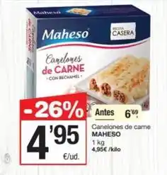 SPAR Fragadis Maheso - canelones de carne oferta