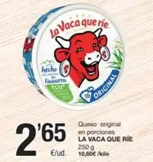 SPAR Fragadis La vaca que ríe - queso original en porciones oferta