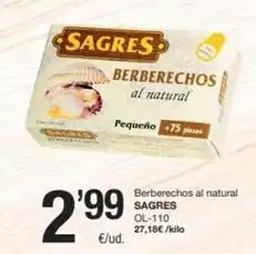 SPAR Fragadis Sagres - berberechos al natural oferta
