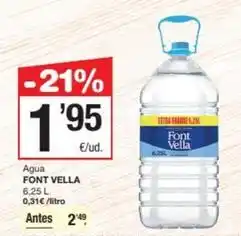 SPAR Fragadis Font vella - agua oferta