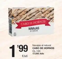 SPAR Fragadis Cabo de hornos - navajas al natural oferta