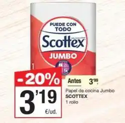 SPAR Fragadis Scottex - papel de cocina jumbo oferta