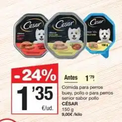 SPAR Fragadis Cesar - comida para perros buey, pollo o para perros senior sabor pollo oferta