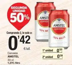 SPAR Fragadis Amstel - cerveza oferta