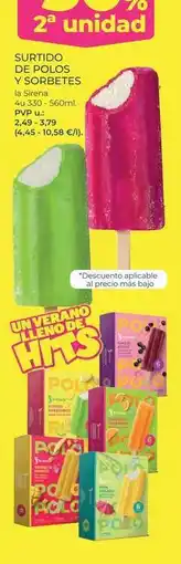 La Sirena La sirena - surtido de pollo y sorbetes oferta